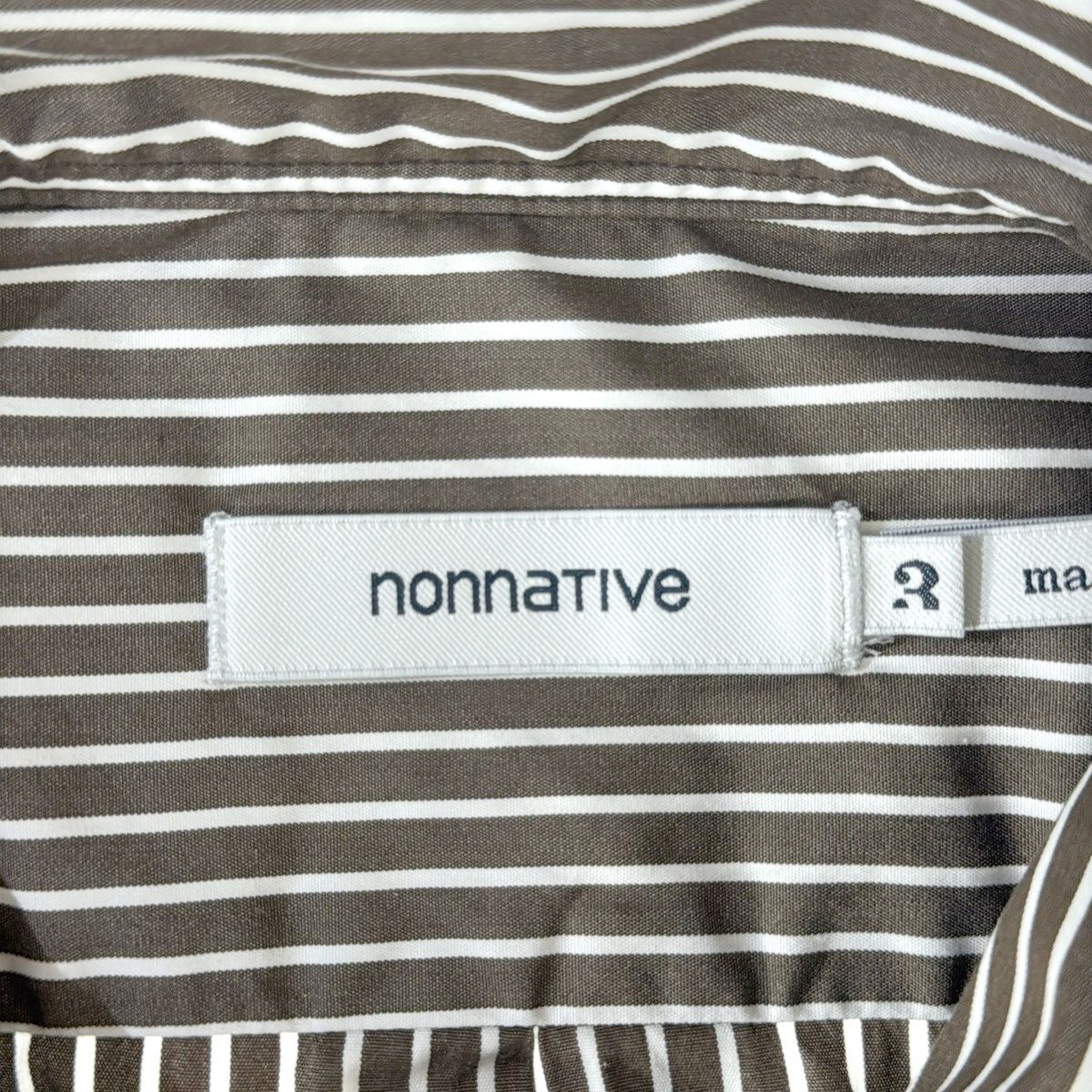 nonnative ノンネイティブ OFFICER S/S SHIRT COTTON BROAD LONDON