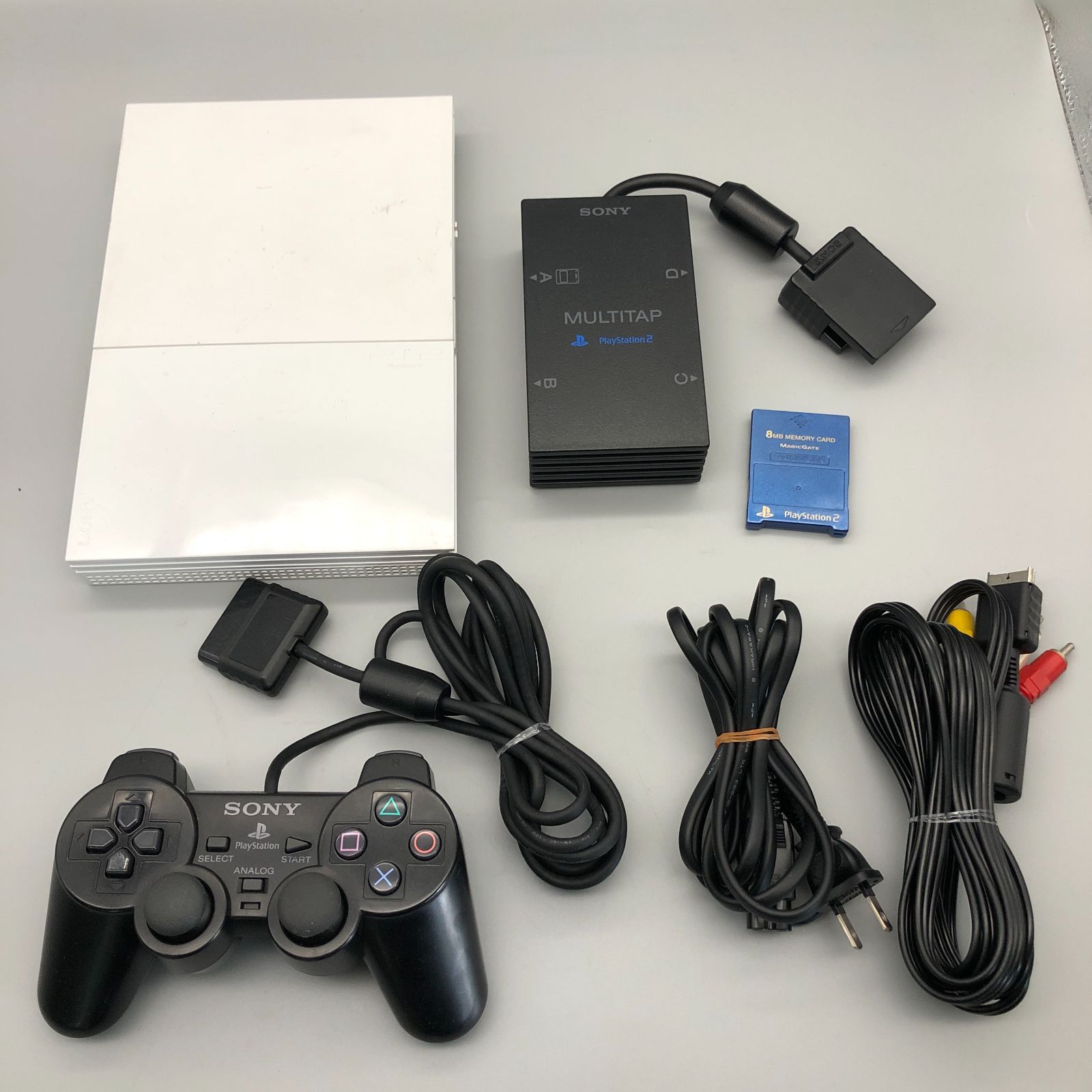 【動作確認済】PS2　本体　コントローラー　マルチタップ　セット　プレイステーション２　プレステ　SONY　ソニー　すぐ遊べる　　486