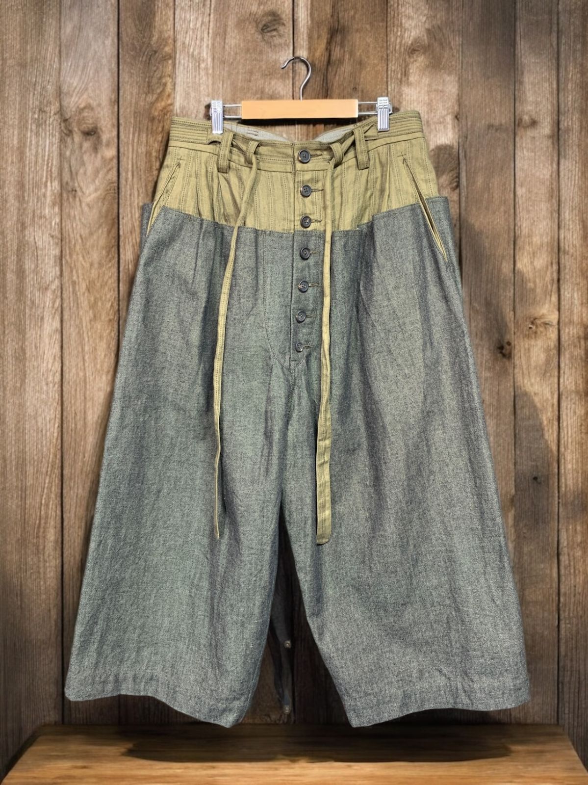 Ziggy chen Layered Denim 関連イメージワード ジギーチェン Araki yuu アラキユウ レイヤード デニム ワイドパンツ アルチザン Uma wang Yuta matsuoka コットン リネン サルエル