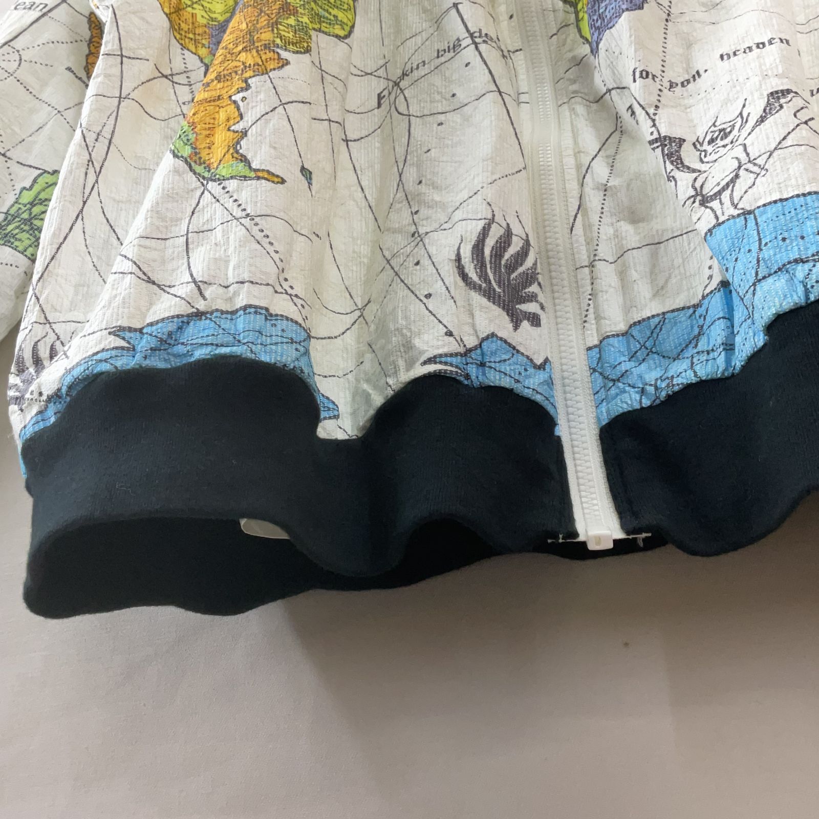 SAINT Mxxxxxx × Dr.Woo BLOUSON BJ PARER JKT WORLD MAP W 23SS