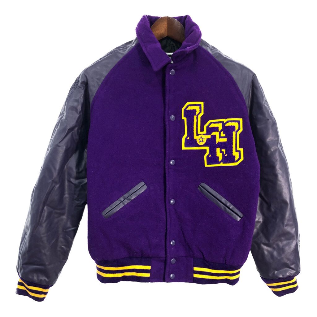 CENTEX RECOGNITION ヴァーシティジャケット スタジアムジャケット カレッジ パープル (メンズ M) 中古 古着 S5913