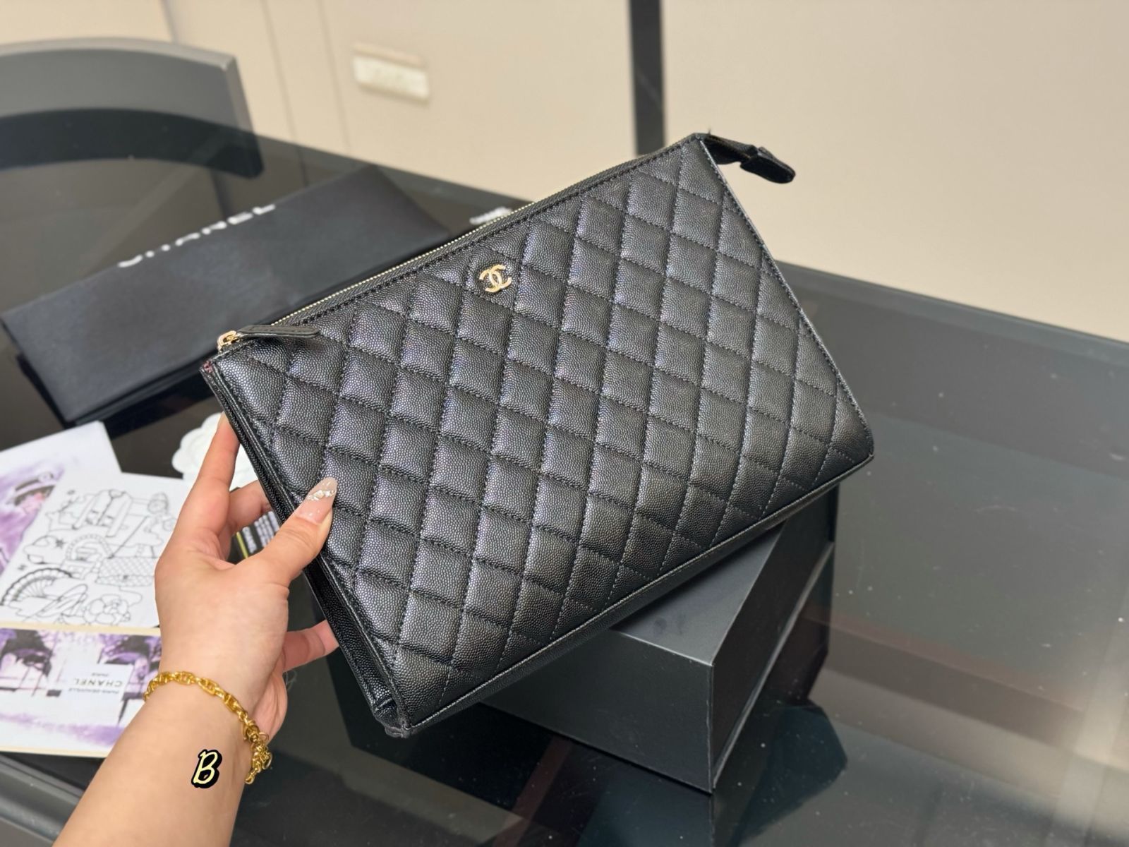 今日特価】Chanel シャネル 25P ラージ ハンドバッグ（28×20cm