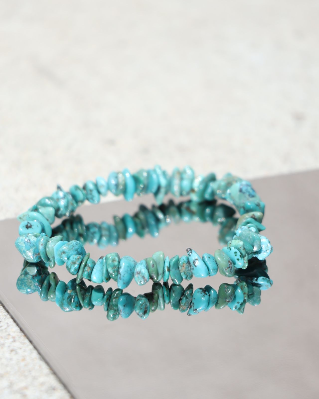 turquoise pebbles vintage bracelet ターコイズ さざれ石 