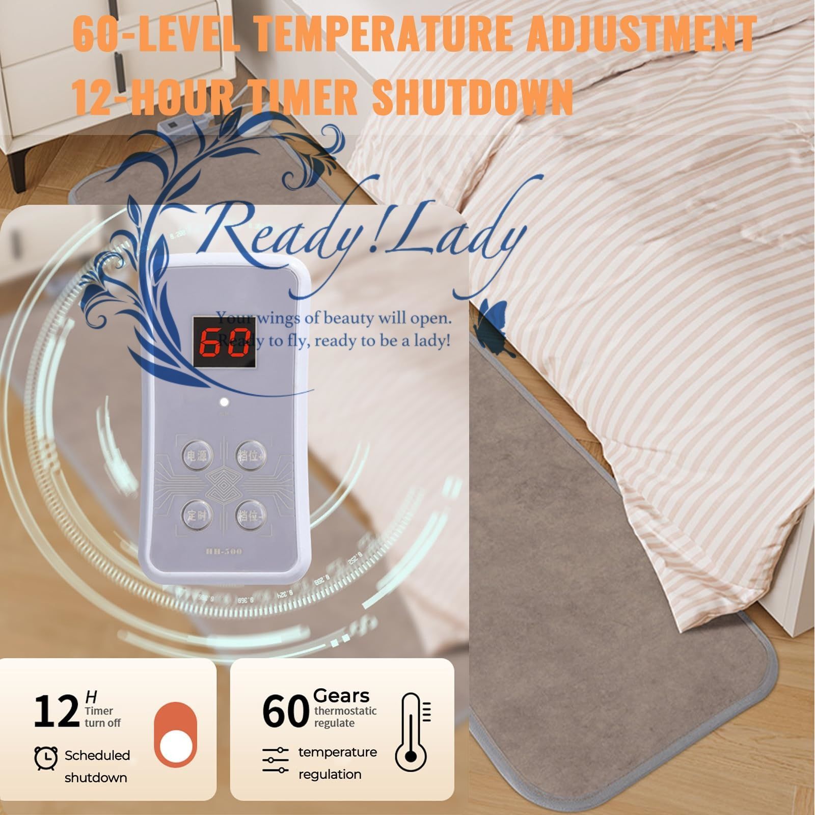 エネルギーを節約するカーペットパッド 電気加熱エリアラグ