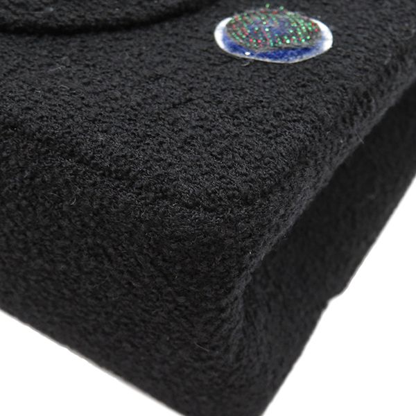 シャネル CHANEL ショルダーバッグ チェーン ツイード ブラック  