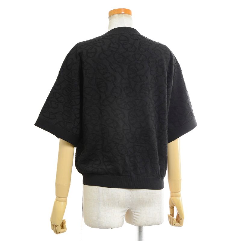HERMES(エルメス) 半袖ニット ブラック黒 カシミヤ トップス アパレル