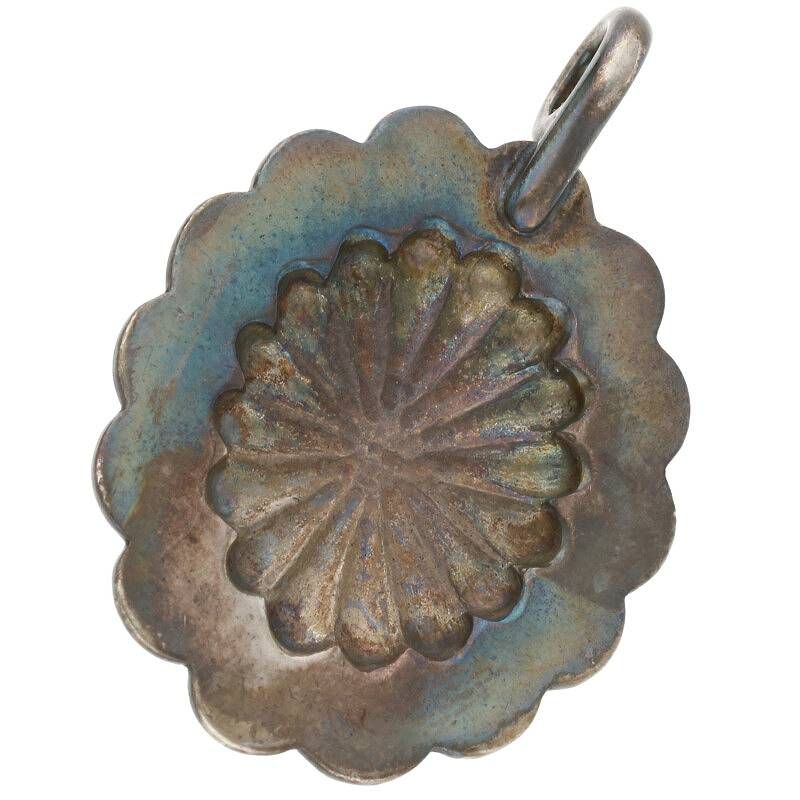 ゴローズ 金縄ターコイズ付きフラワーコンチョトップ ネックレストップ