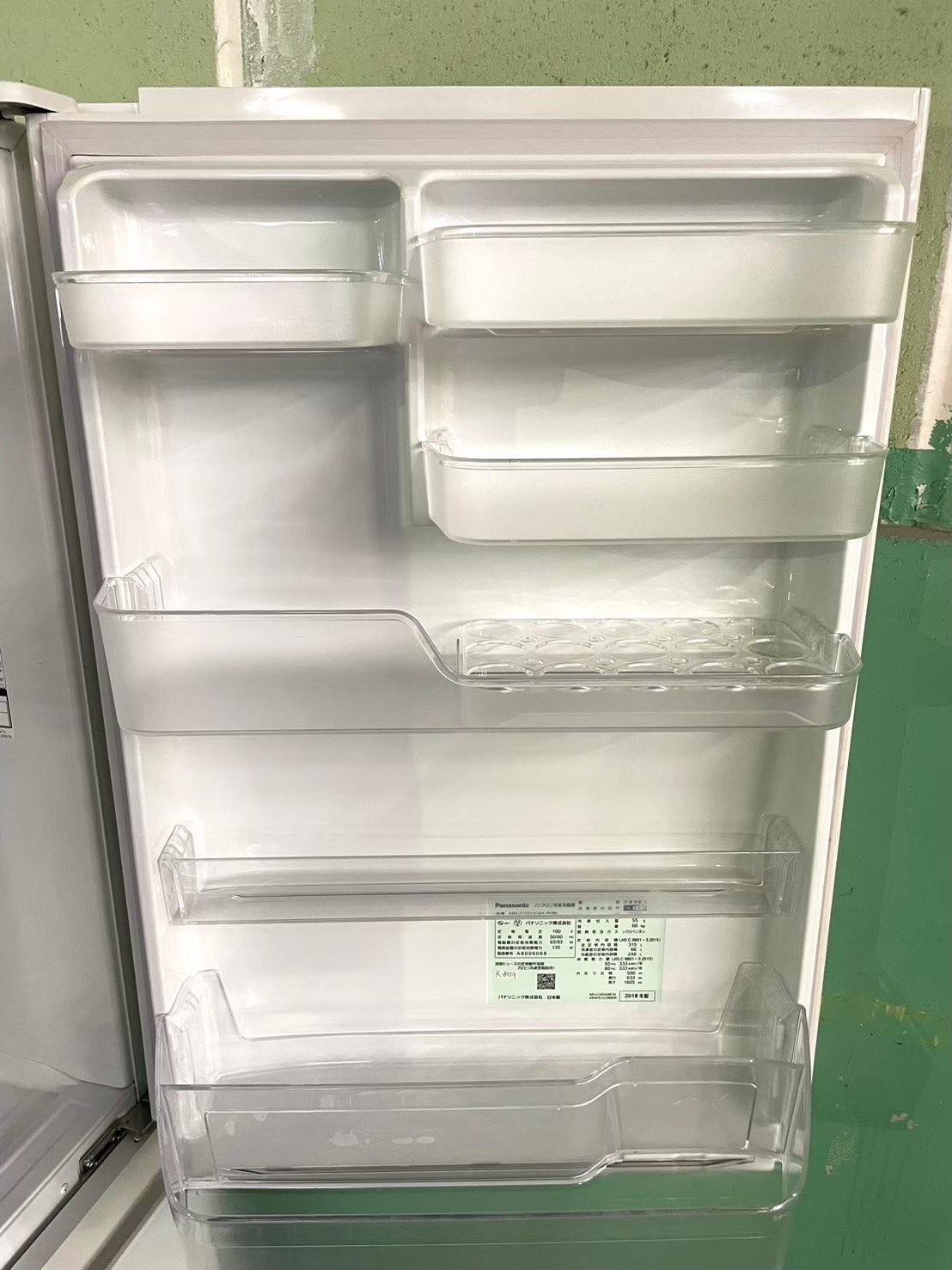 大阪送料無料☆3か月保障付き☆冷蔵庫☆2018年☆パナソニック☆3ドア