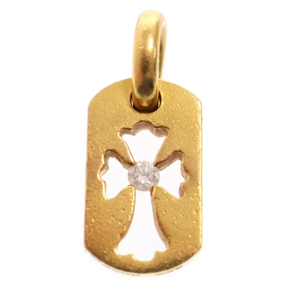 CHROME 22K HEARTS CH クロムハーツ CROSS Pave CRS CHクロス