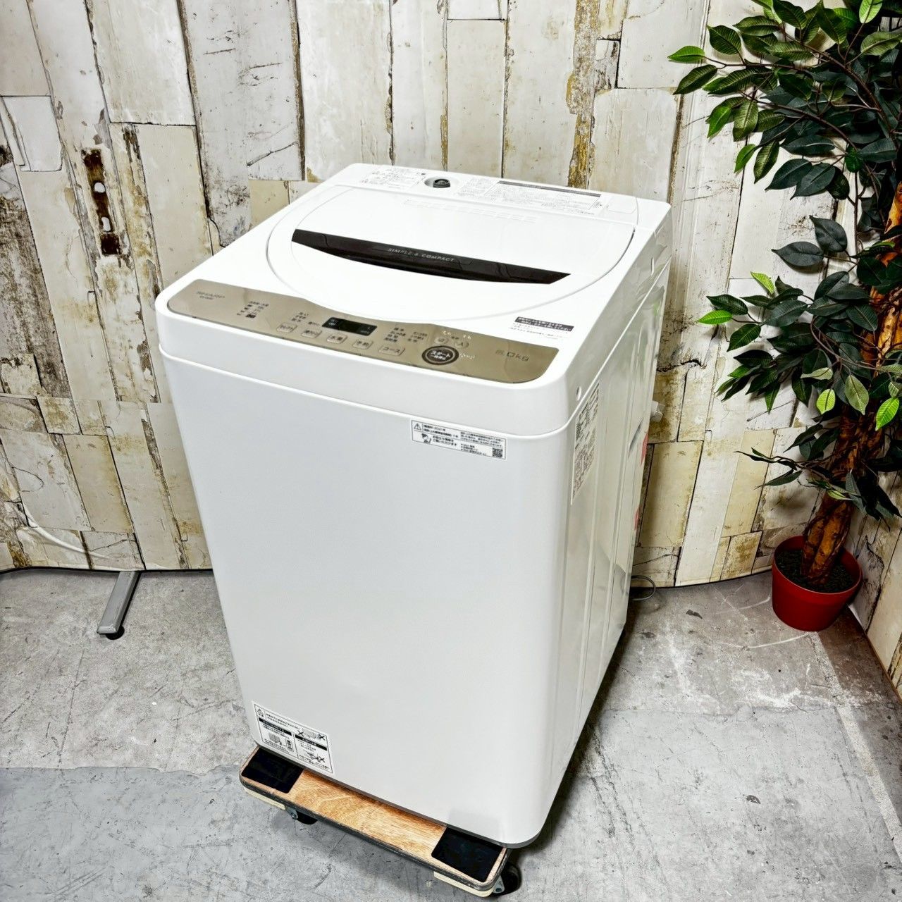 2021年製】SHARP シャープ ES-GE6E-T 洗濯機 6.0kg - メルカリ