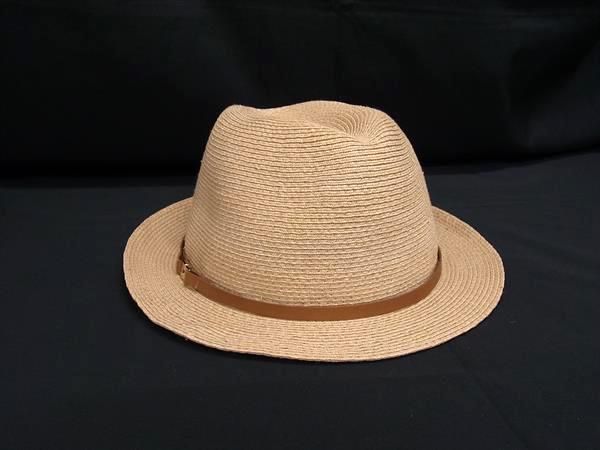 HELEN KAMINSKI ヘレンカミンスキー ラフィア×コットン ハット 麦わら帽子 レディース ブラウン系 BM5926
