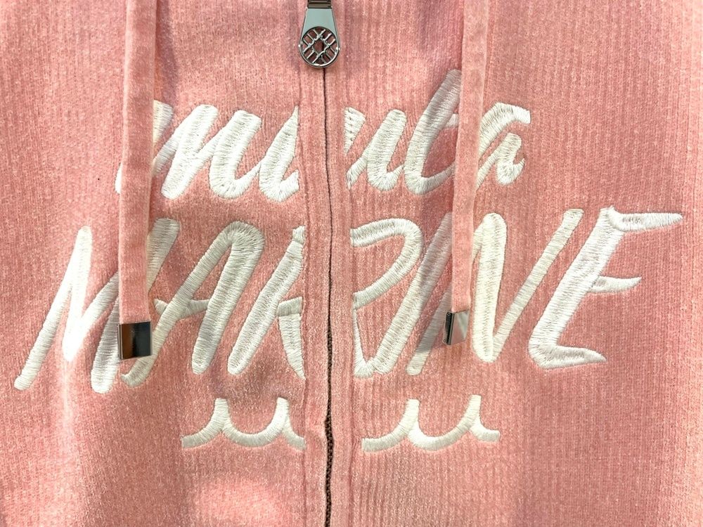 ムータマリン muta MARINE モールスムースニット ジップパーカー MMTK