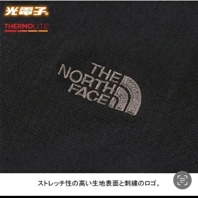 未開封新品】ノースフェイス ネックウォーマー 黒色 薄手 刺繍ロゴ