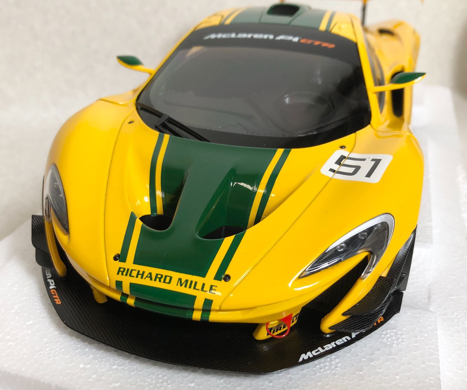 DH1309】AUTOart 1/18 オートアート マクラーレン P1 GTR イエロー