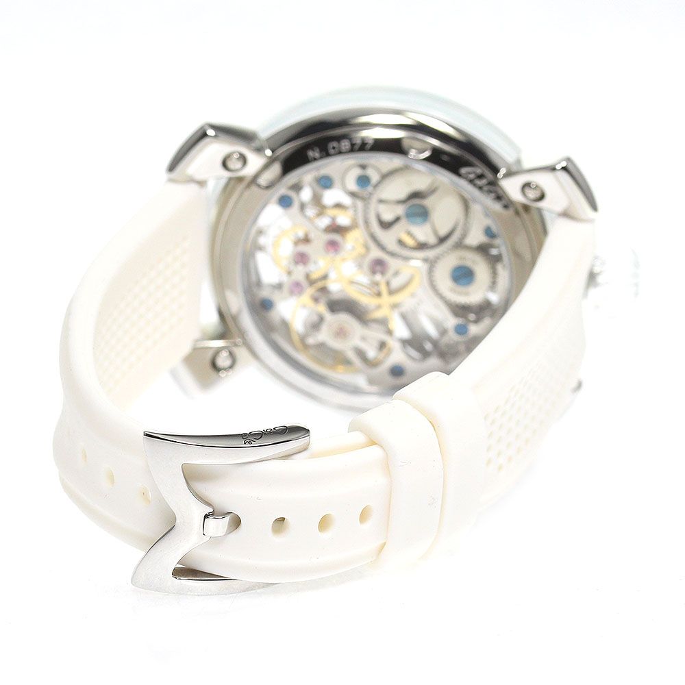 ガガミラノ GaGa MILANO 6090 マヌアーレ48 スケルトン 手巻き メンズ 