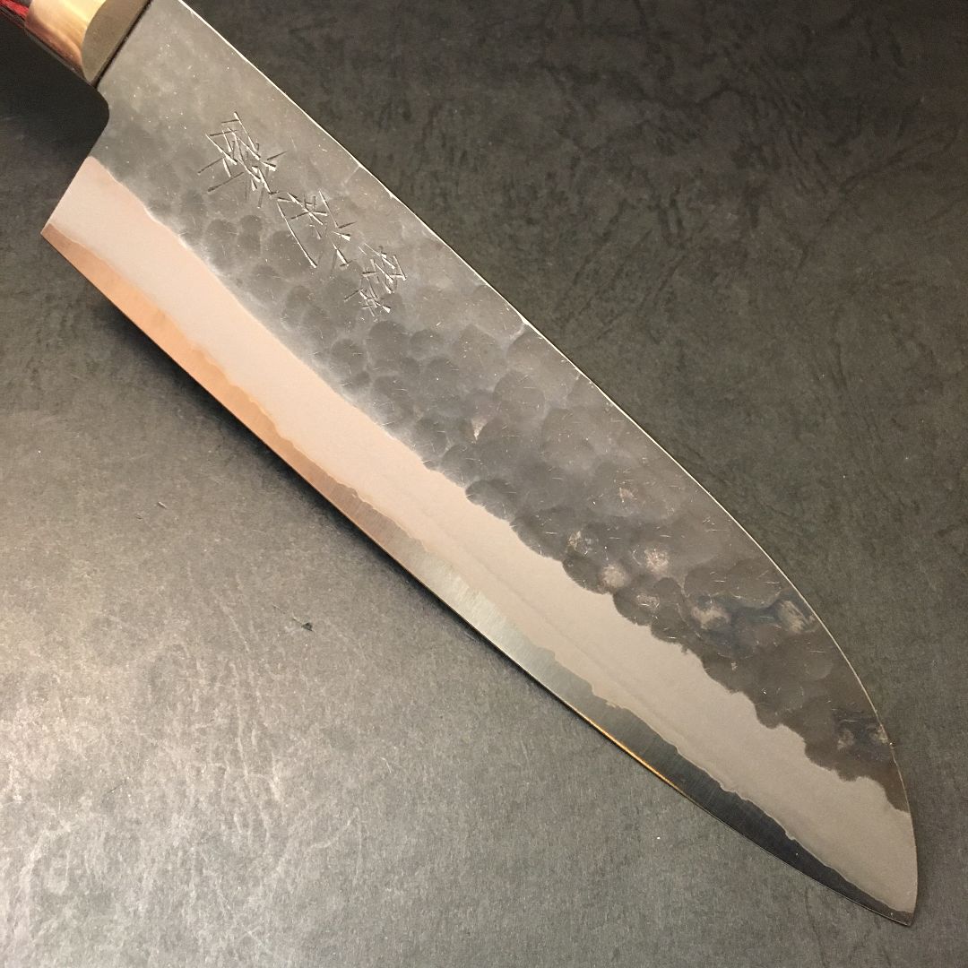 銀座 菊藤 銀龍 三徳包丁 165ミリ 積層青二鋼