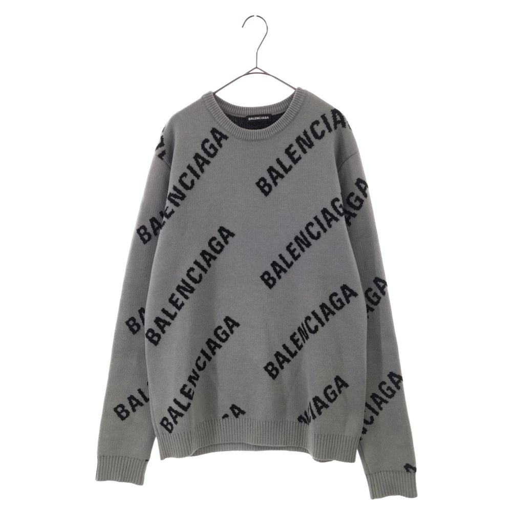 BALENCIAGA (バレンシアガ) 19SS ジャガードロゴクルーネック