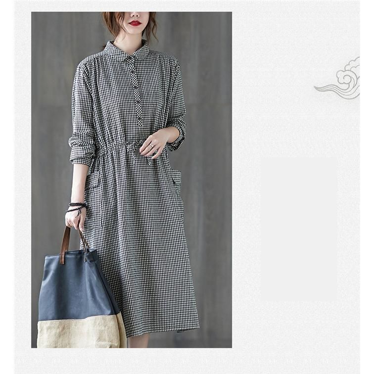 シャツワンピース ロングワンピース レディース 春 秋 長袖