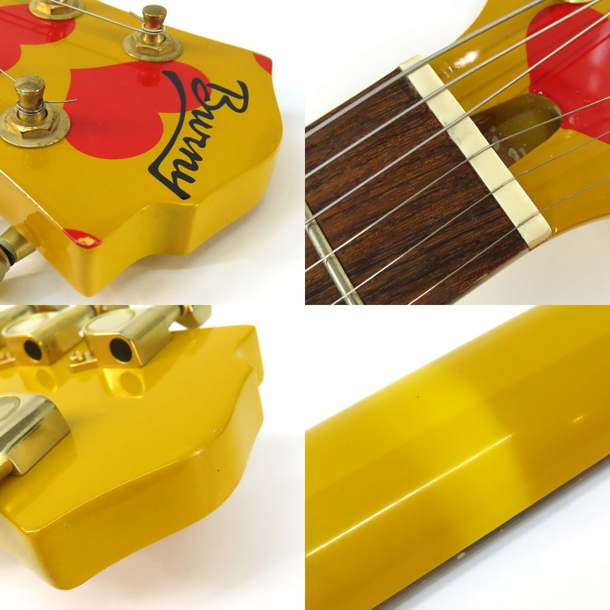 Burny バーニー YH-JR HY イエローハート hide ミニギター