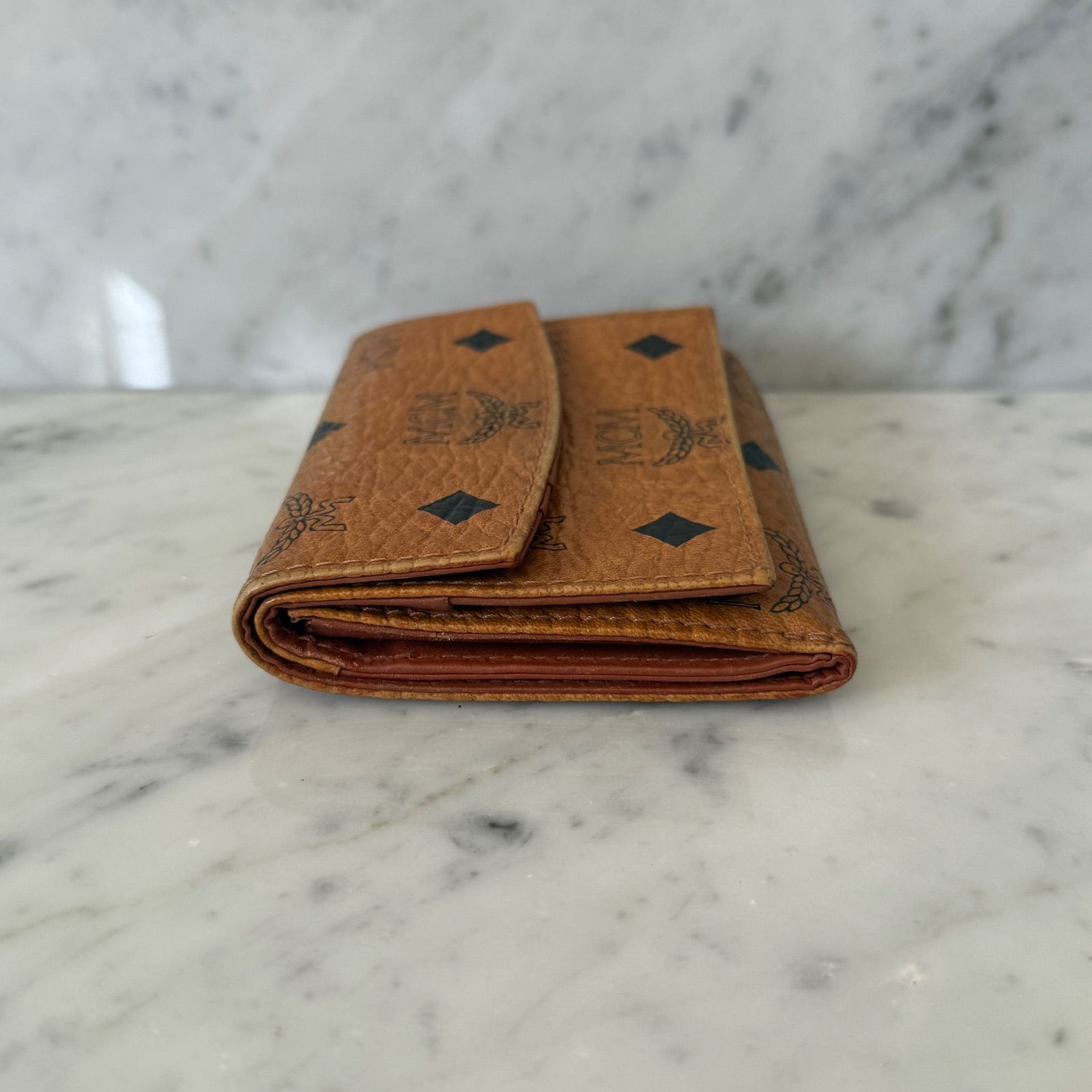 最高級◆SAINT LAURENT 三つ折り財布 キャビアスキン グレー 最高級◇SAINT LAURENT 三つ折り財布 キャビアスキン グレー