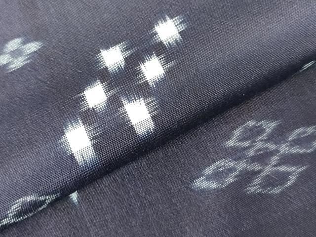 平和屋着物○本場琉球絣 紬 大城清栄作 証紙付き 正絹 逸品 DAAX1415op