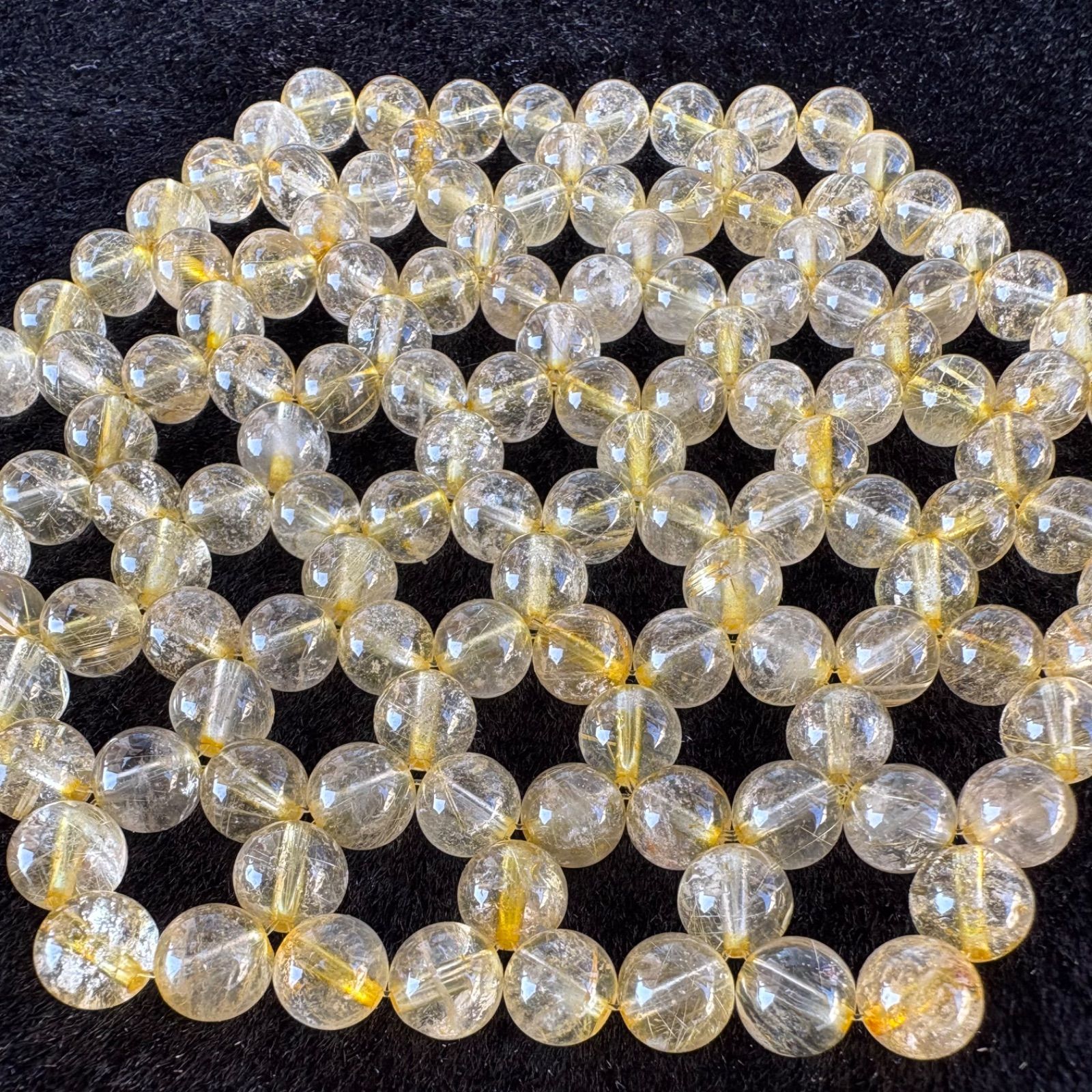 ヘキサゴン ルチルクォーツ浄化マット