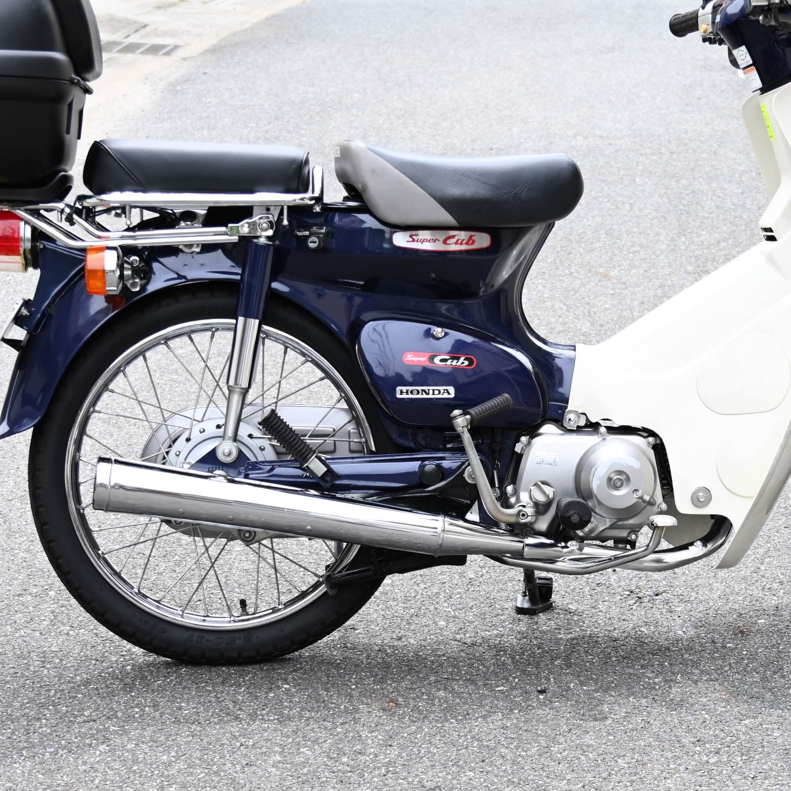 スーパーカブ カブ マフラー メッキ メガホンマフラー バイク レトロスタイル ホンダ CUB - メルカリ