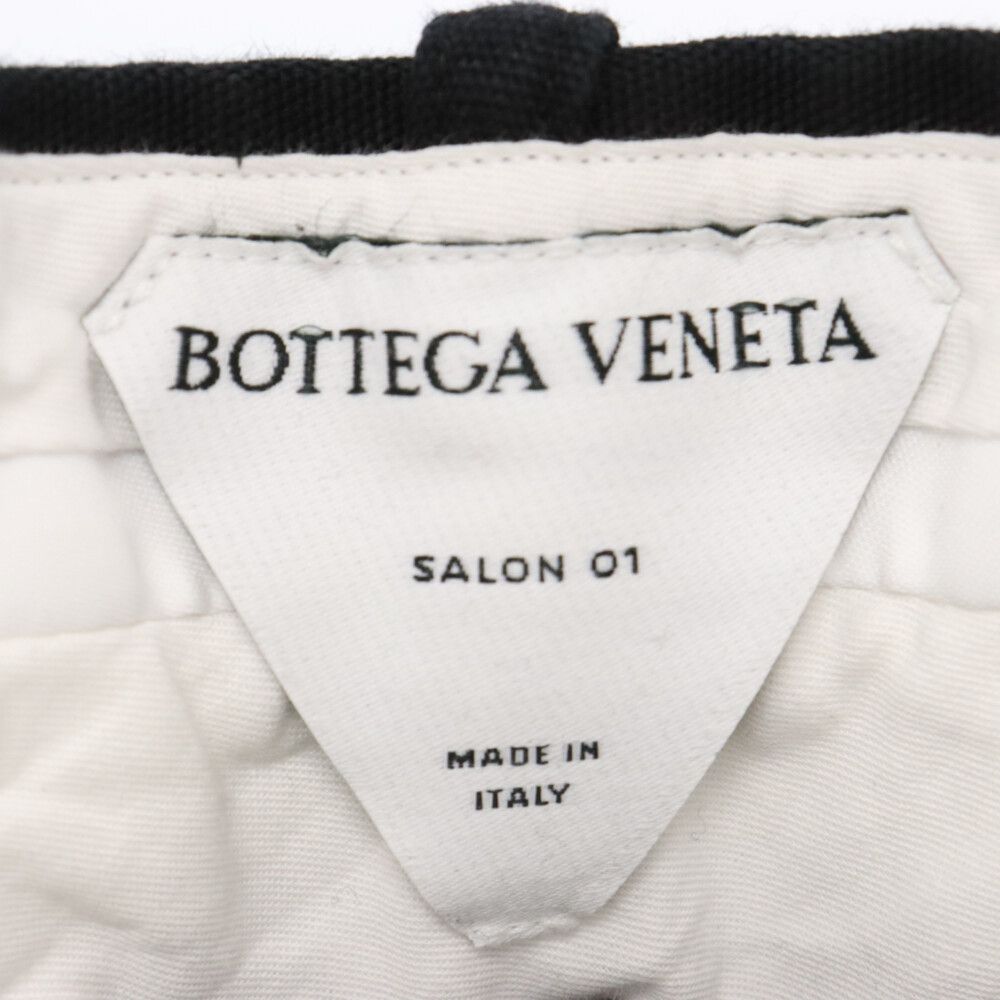 BOTTEGA VENETA (ボッテガヴェネタ) 三角ポケット コットン ジップフライ ストレート パンツ ブラック 657796 V0BT0 -  メルカリ