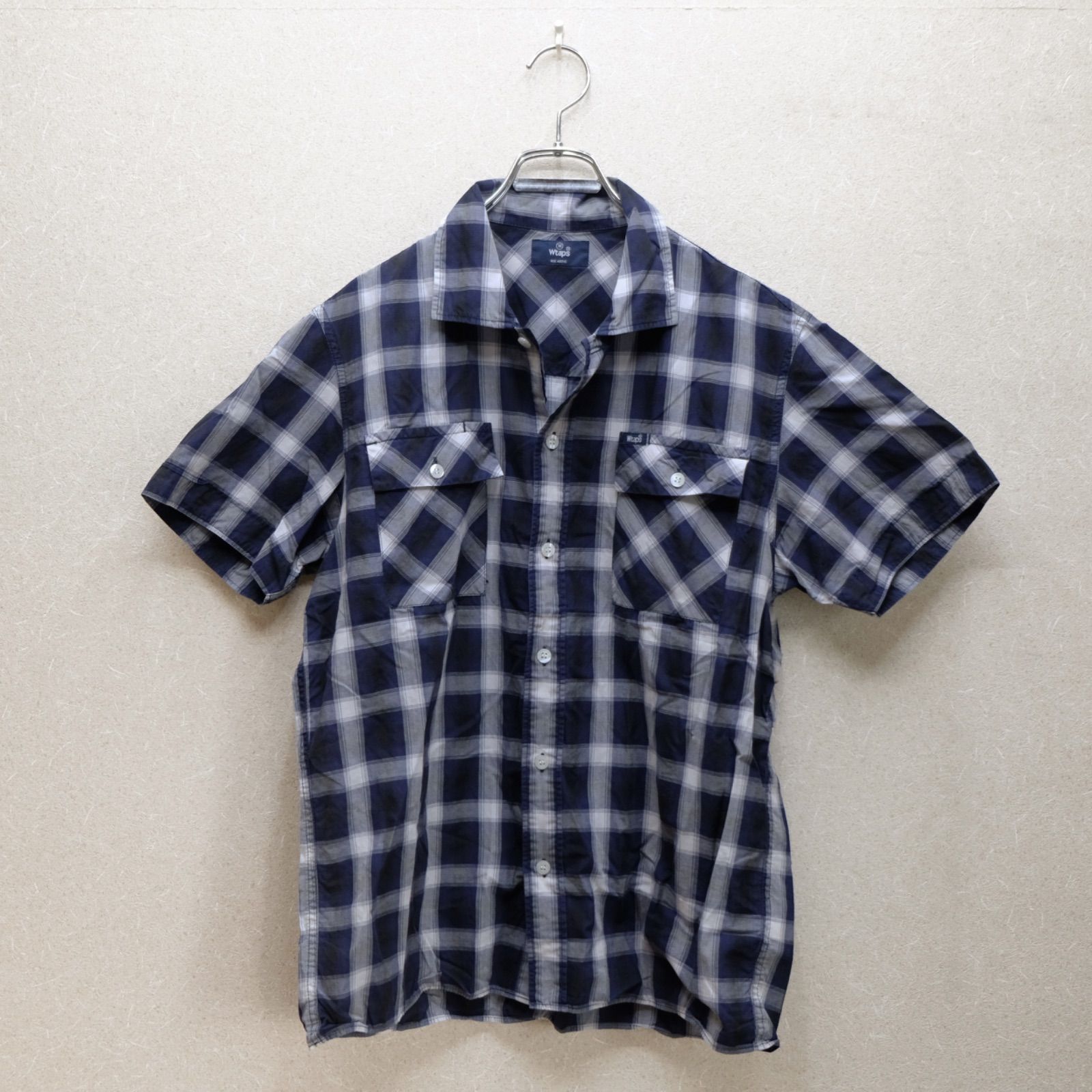 WTAPS 10SS VATOS S/S チェック柄半袖シャツ Mサイズ ダブルタップス 