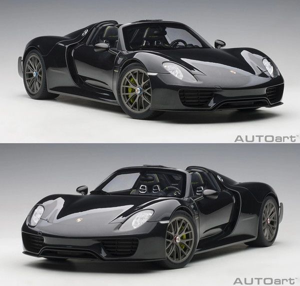 1/18 オートアート AUTOart ポルシェ918スパイダー 美品 黒 オート