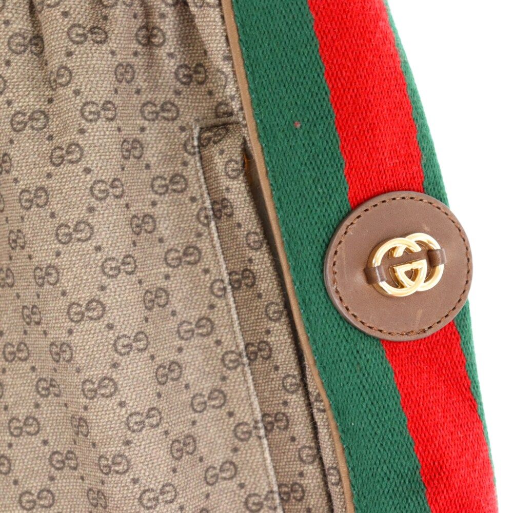 GUCCI (グッチ) GG Technical Jersey Shorts GGテクニカルジャージ ショーツ ショートパンツ ハーフパンツ  総柄GGロゴ サイドライン ブラウン 654762 XJDFB