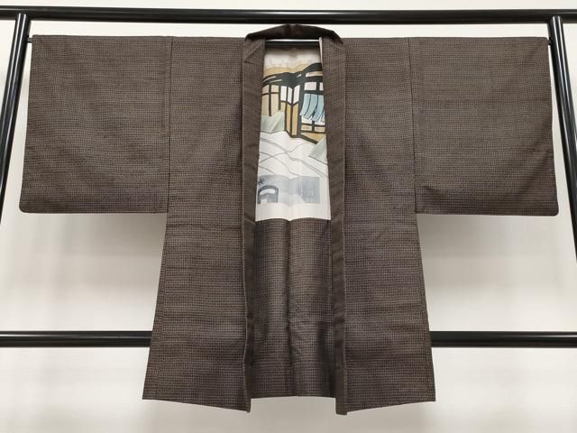 平和屋本店□極上 男性 国指定重要無形文化財 本場久米島紬 手織