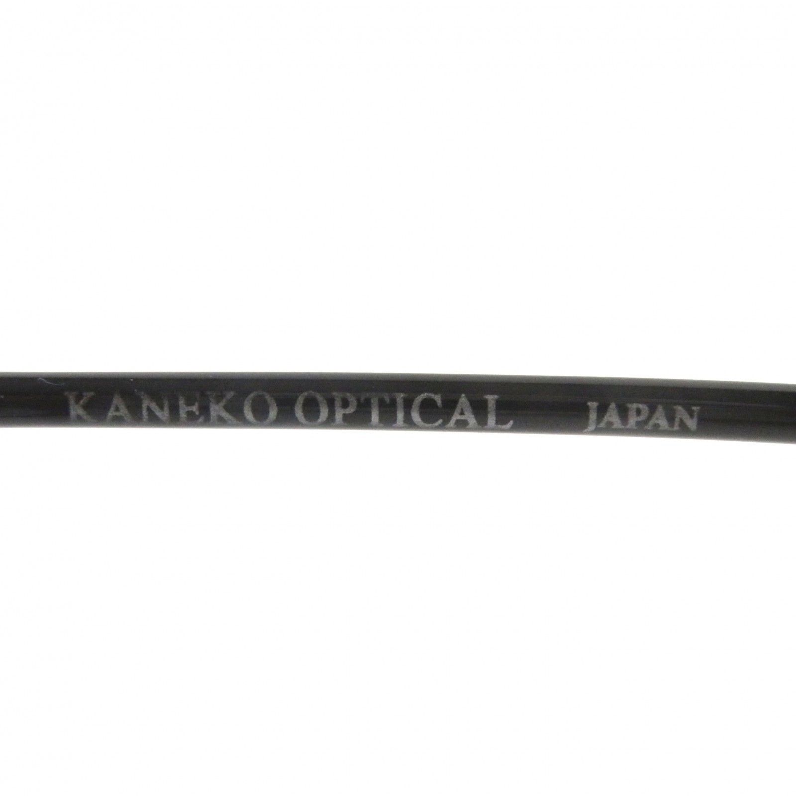 美品○KANEKO OPTICAL 金子眼鏡 度入りレンズ クラウンパント ロゴ入りノーズパッド メガネ ブラック 49□21-145 ケース付き  日本製 - メルカリ