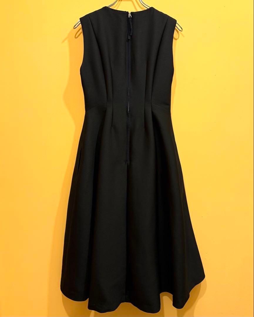 セルフォード ワンピース シルク ウール Aライン レディース ネイビー 34