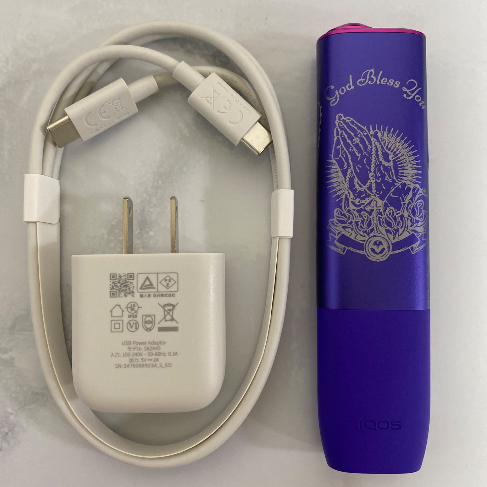 アイコス　イルマイ　ワン レザー加工祈り手聖書 iqos ilumaｉ one 祈り手 聖書 デザイン iQOS ILUMA i ONE アイコス イルマi ワン