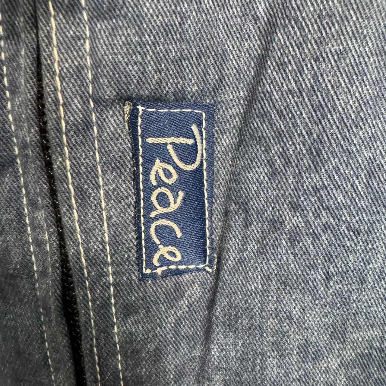 【中古】90s vintage PEACE ピース ヴィンテージ デニムジャケット 中綿ジャケット  FREE INDIGO インディゴ /◆ メンズ 90s vintage ヴィンテージ デニムジャケット 中綿ジャケット Peace