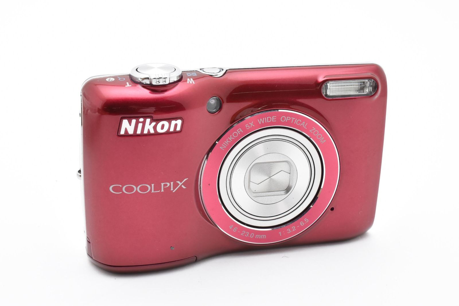 極美品】Nikon COOLPIX L26 レッド 単三電池対応で安心！1610万画素