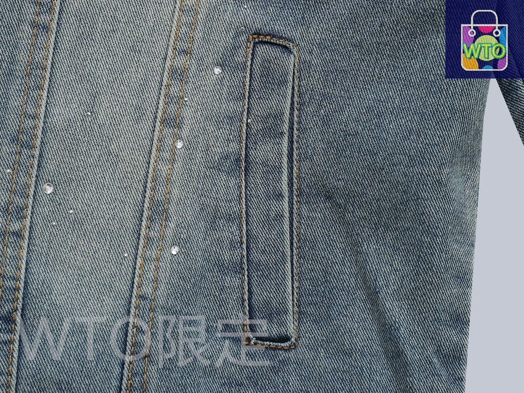  スタイル シャネル CHANEL のホットジュエル付きジーンズジャケット Tシャツ アパレル キャラクターグッズ