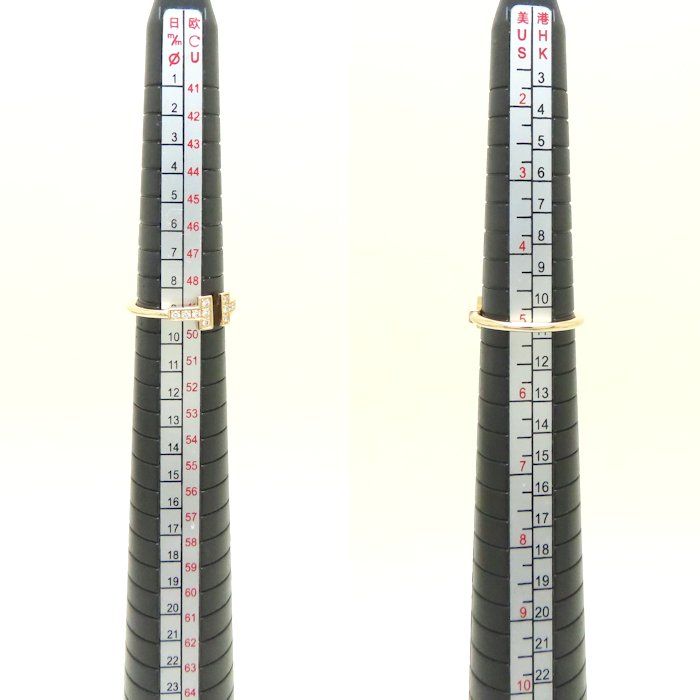 TIFFANY&Co. ティファニー Tワイヤー リング 指輪 ダイヤモンド 9号  