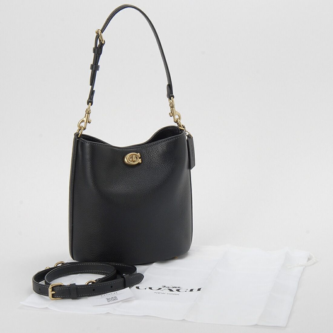 COACH コーチ ショルダーバッグ CW625B4BK ソフト バケット19 COACH コーチ ショルダーバッグ レディース ブラック CW625B4BK