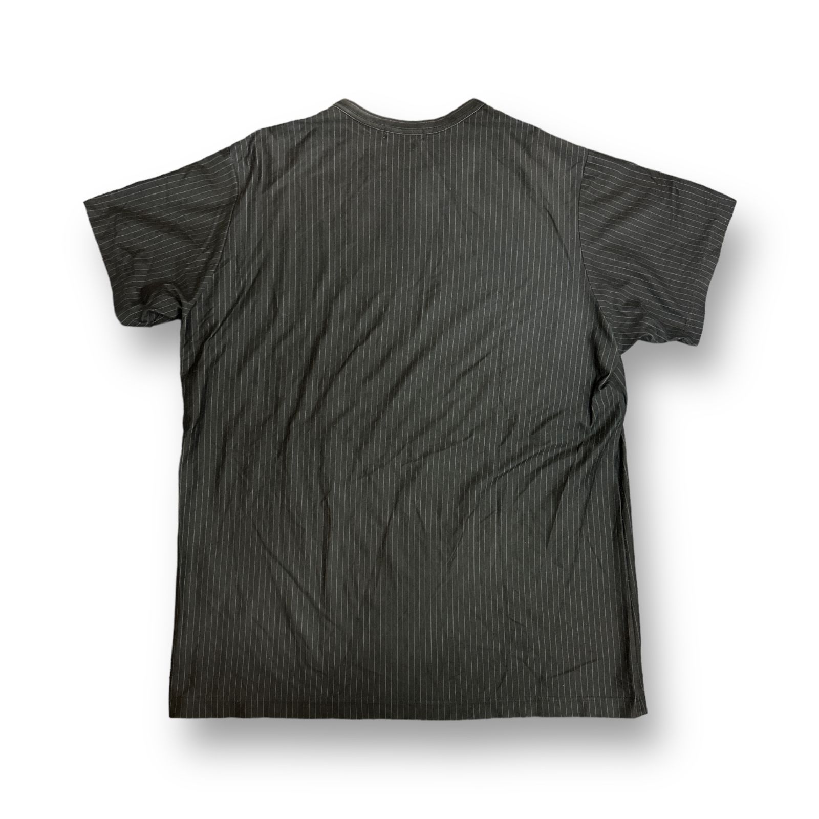 Yohji Yamamoto POUR HOMME ストライプオーバーサイズカットソー