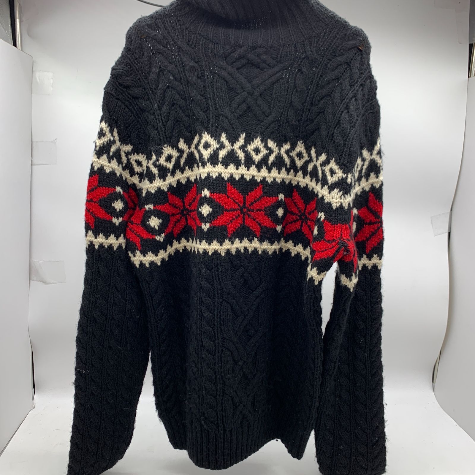 04m0983◇Polo by RalphLauren ポロラルフローレン 雪柄 ブラック