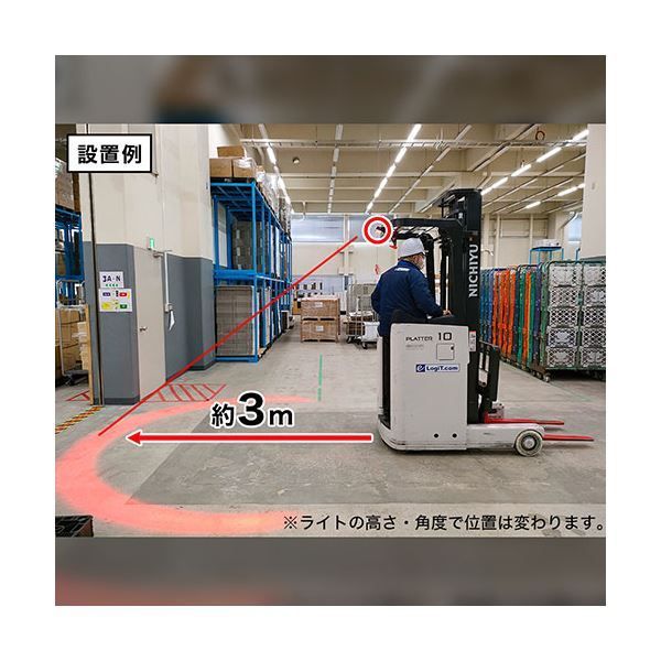 サンコー フォークリフトセーフティサークルライト高輝度20Wモデル FRKLEDSBK MARWIL-DEMENAGEMENTS_CH