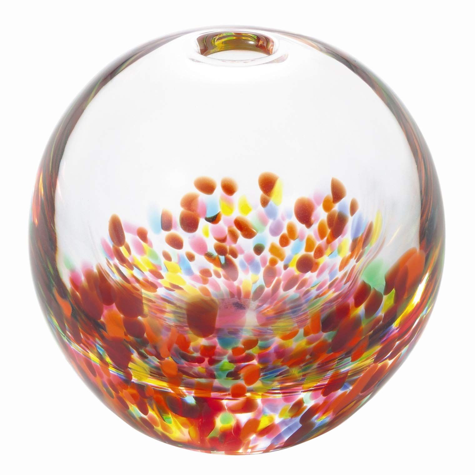 日本製 化粧箱入 一輪挿し フラワーベース 花瓶 ガラス 花火金彩 花器 vase 津軽びいどろ 容器 flower ドライフラワー アデリア(ADERIA) 生け花 F71935