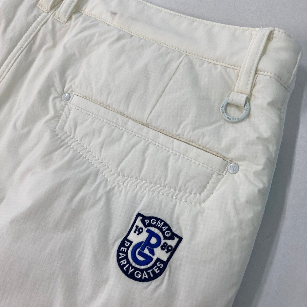 サイズ：7 PEARLY GATES パーリーゲイツ : 中綿パンツ ホワイト系