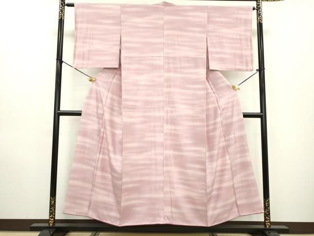 平和屋着物▽上質な小紋 霞文 暈し染め 正絹 逸品 AABD7657ck