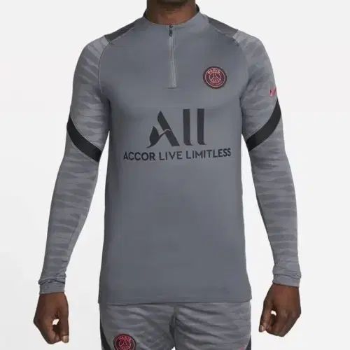 21 ー 22 psg パリ ストライク ドリルトップ グレー