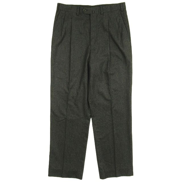 美品 エルメネジルドゼニア Ermenegildo Zegna ウール スラックス パンツ 2タック センタープレス トラウザー ボトムス サイズ34 グレー メンズ /8