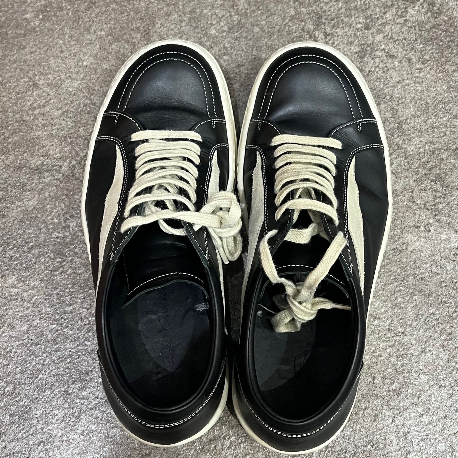 定価128700円 Rick Owens VINTAGE SNEAKS RU02C7897 LCGLVS