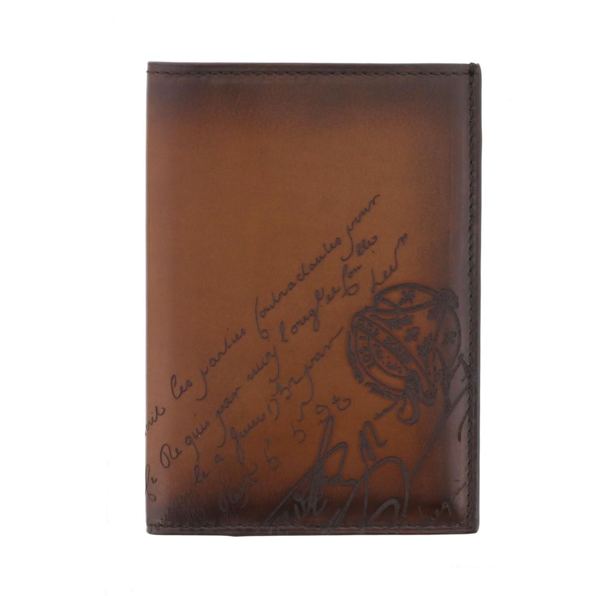 上品 Berluti ﾍﾞﾙﾙｯﾃｨ ｴｽｹｰﾙ ｽｸﾘｯﾄｽﾜｲﾌﾟ ﾊﾟｽﾎﾟｰﾄﾎﾙﾀﾞｰ 小物 手帳|ﾊﾟｽﾎﾟｰﾄｶﾊﾞｰ|ﾉｰﾄ ESCALE Brown ESCALE_NEO-JOUR-V2 unused S